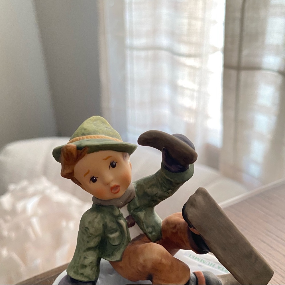 Hummel Green and Brown Figurine